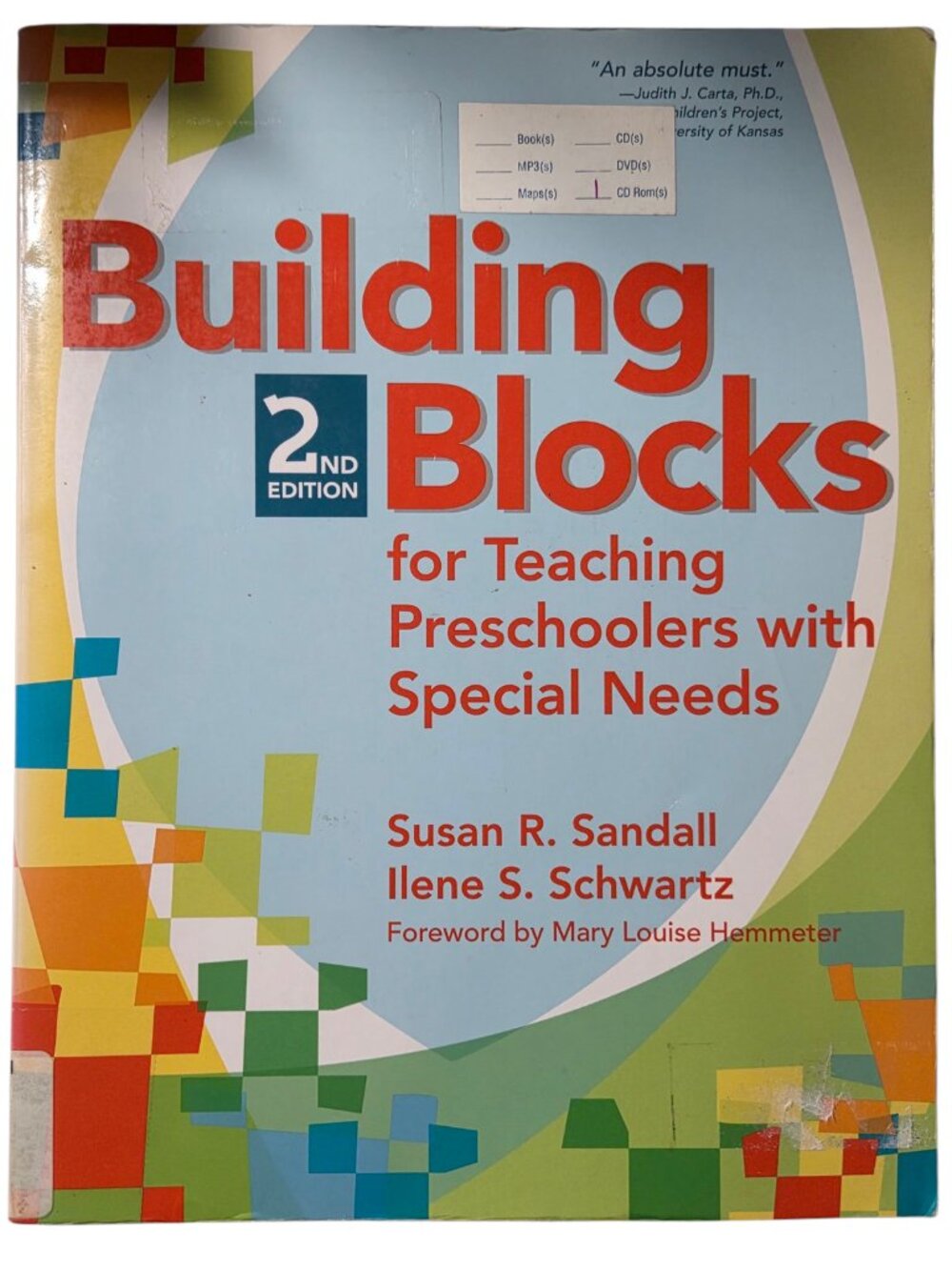 Building Blocks 2nd Edition by Sandall Schwartz Preschool Special Needs CD-ROM